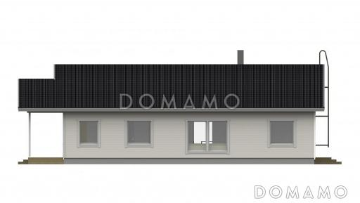 Проект одноэтажного каркасного дома / Фасад 4