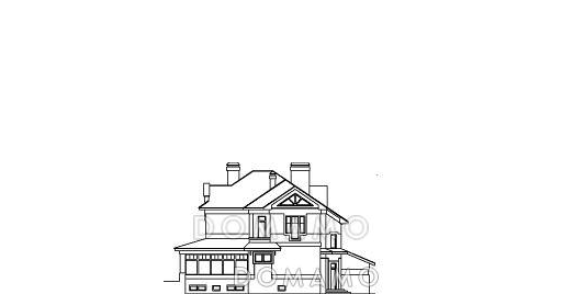 Проект красивого дома с эркером / Фасад 3