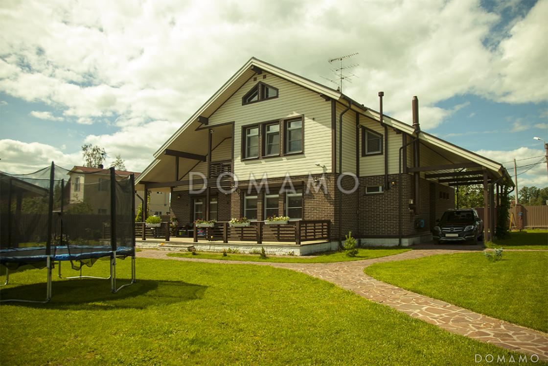 Проект кирпичного дома с отделкой из двух материалов / 21