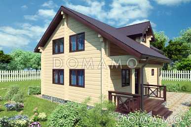 Проект небольшого дома с четырьмя спальнями на втором этаже Проект небольшого дома с четырьмя спальнями на втором этаже