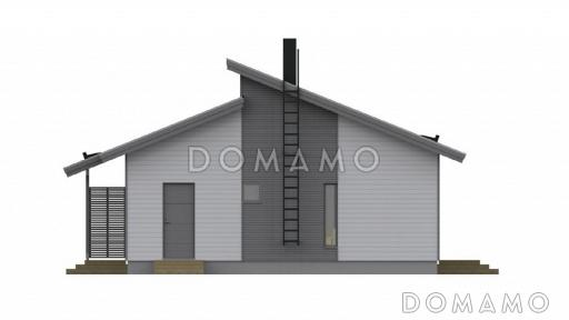 Проект каркасного дома с небольшим кабинетом / Фасад 2 Проект каркасного дома с небольшим кабинетом / Фасад 2