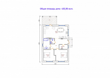 Проект 302 / План 1 этажа