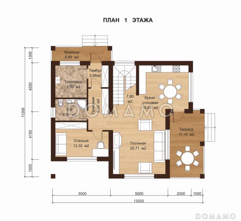 ЛИОН 220 / План 1 этажа