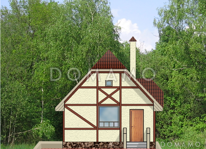 Проект компактного гостевого дома / 1