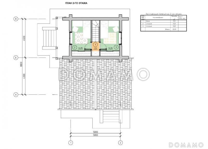 Саян / План 2 этажа