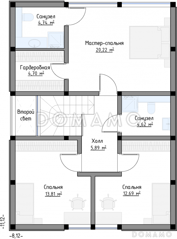 SCANDI 137 / План 2 этажа