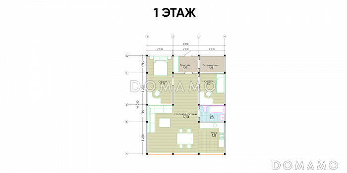 IDEA 84 / План 1 этажа