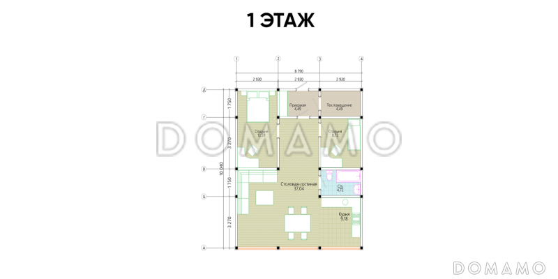 IDEA 84 / План 1 этажа