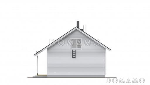 Проект каркасного экономичного дома / Фасад 2