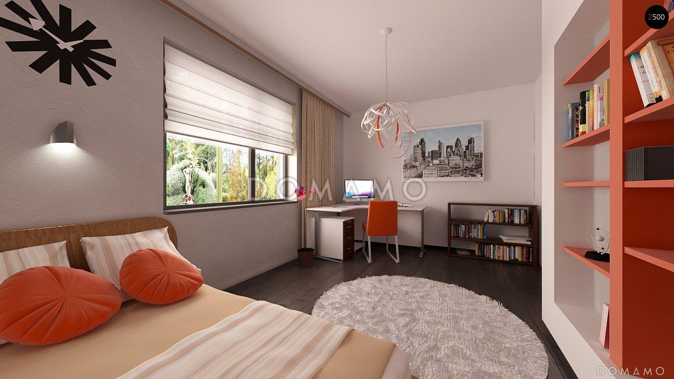 Проект классического одноэтажного дома из газобетона адаптированный для сейсмозоны с тремя спальнями и светлой гостиной / 5
