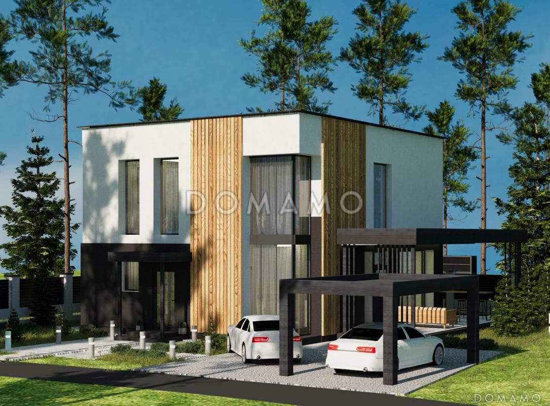 Проект двухэтажного дома из газобетона с 4 спальнями и кабинетом / 4