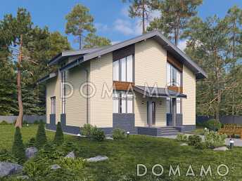 Проект двухэтажного дома с 4 спальнями и просторной ванной комнатой