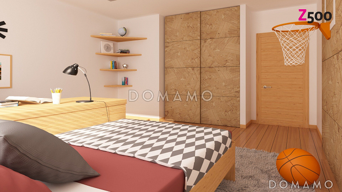 Проект одноэтажного дома из газобетона с зоной барбекю на террасе  Проект одноэтажного дома из газобетона с зоной барбекю на террасе