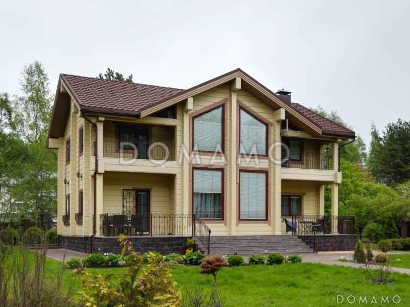 Проект двухэтажного дома из клееного бруса общей площадью более 200 м. кв. / 11