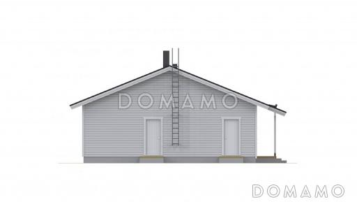 Проект современного дома с просторной кухней / Фасад 1