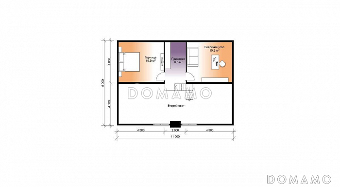 Сочи / План мансардного этажа Сочи / План мансардного этажа
