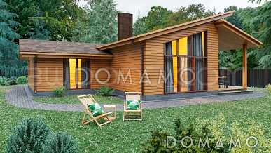 7512 - небольшой одноэтажный финский каркасный дом