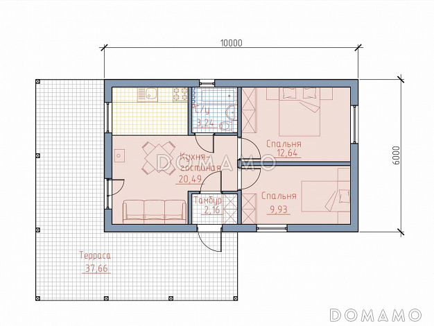 Аист-51 / План 1 этажа