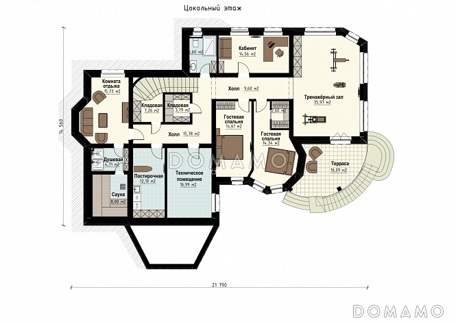 Валенсия / План цокольного этажа Валенсия / План цокольного этажа