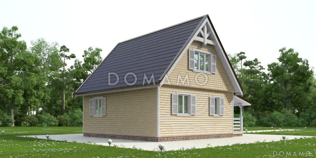 Проект дома из клееного бруса с небольшой кладовой / 6