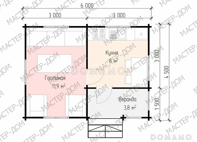 Летний день / План 1 этажа Летний день / План 1 этажа