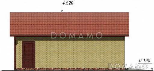 Проект гаража / Фасад 2