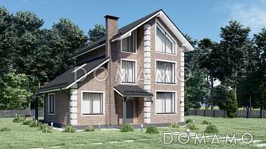 Проект трехэтажного дома в английском стиле S-187