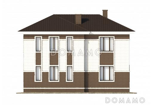 Проект коттеджа с удобной планировкой / Фасад 3