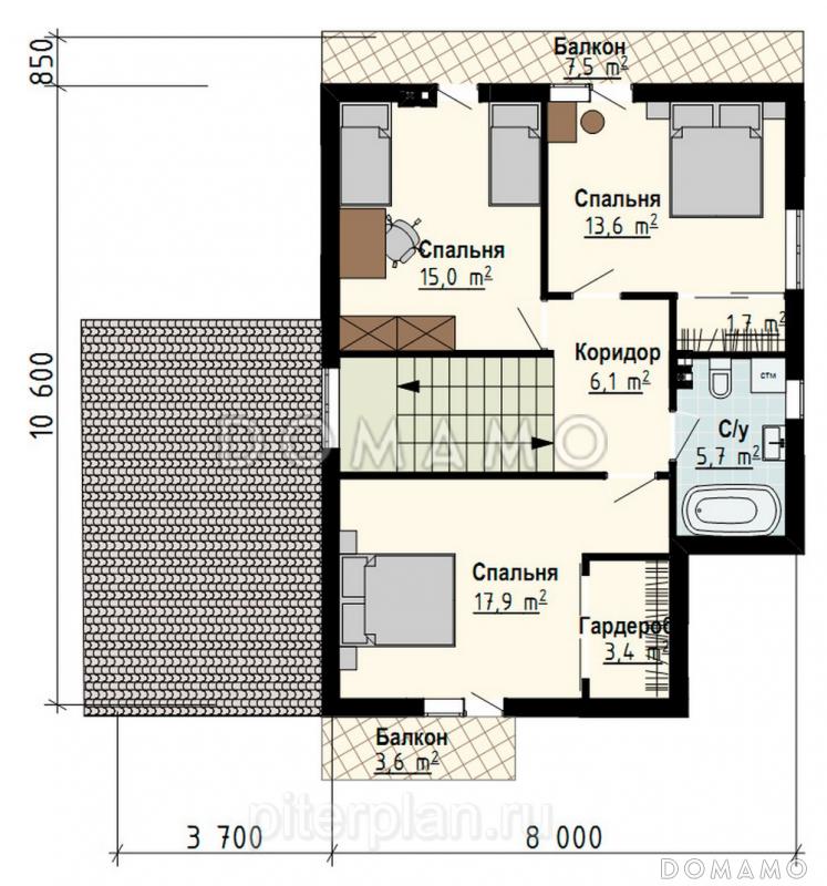 Норд / План 2 этажа
