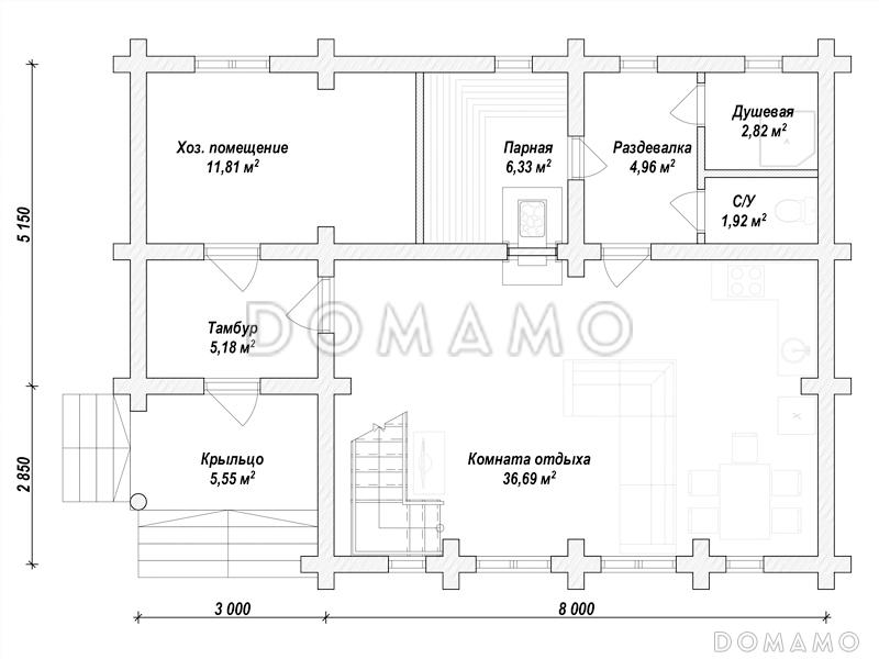N-144 / План 1 этажа