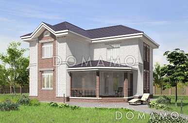 Проект углового коттеджа