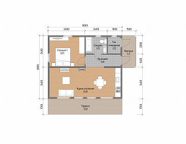 ДК-185 / План 1 этажа ДК-185 / План 1 этажа