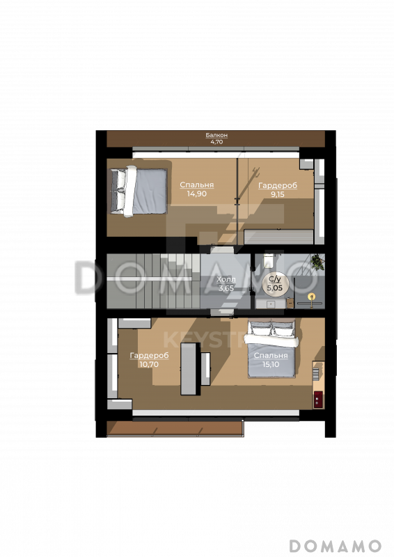 КейСтрой-260 / План 2 этажа
