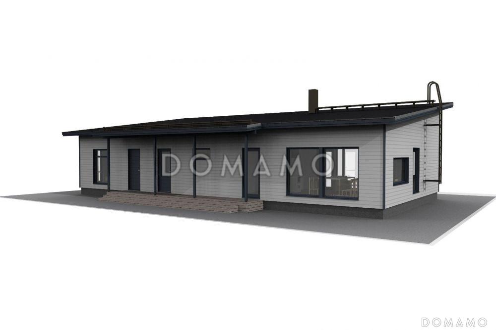 Проект стильного загородного каркасного дома / 2