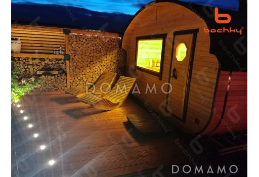 Баня Квадроовал 6х4 / Фасад 2