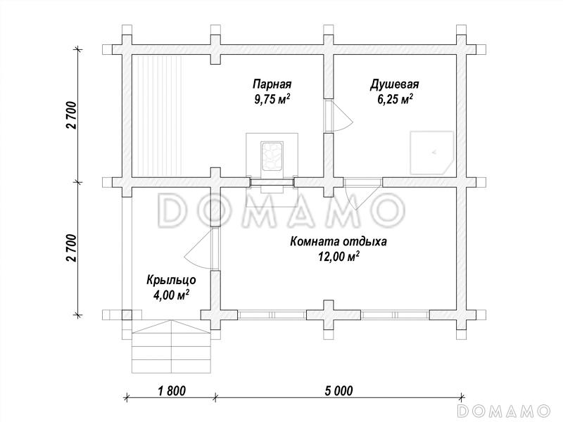 ML-140 / План 1 этажа