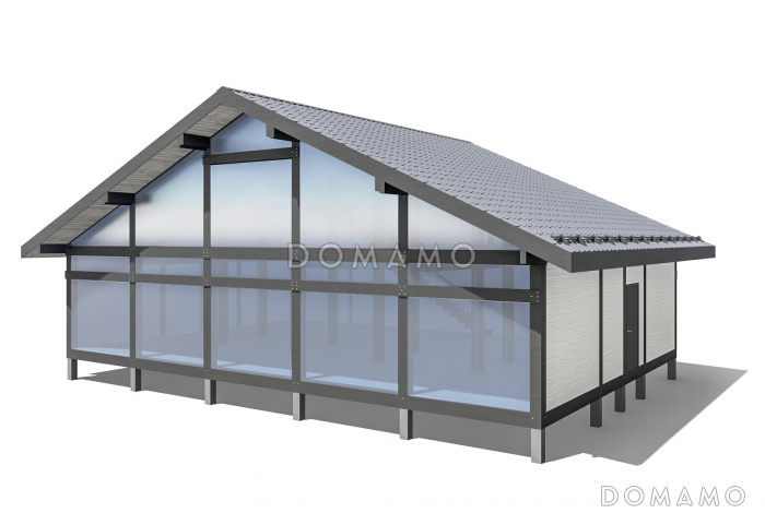 Проект фахверкого дома 224D2