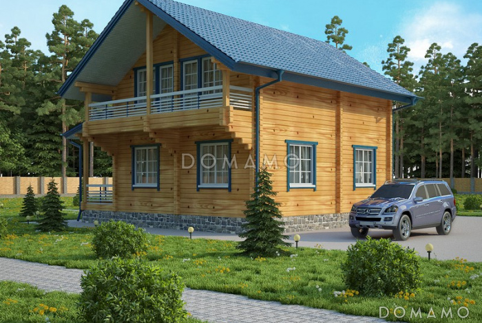 Проект дома из клееного бруса до 200 кв.м