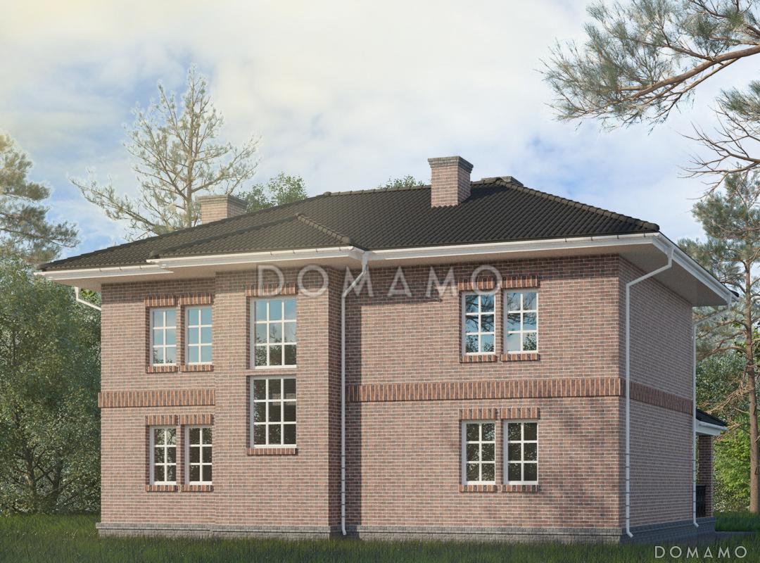 Проект двухэтажного дома с просторной гостиной, террасой и комнатой для отдыха / 6