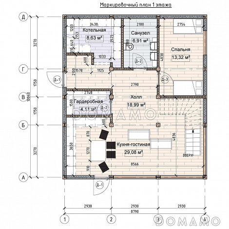 IDEA 168 / План 1 этажа