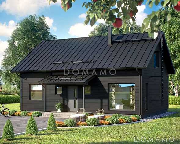 М-122 одноэтажный с мансардой дом