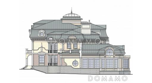 Проект представительного особняка / Фасад 4