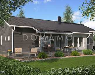 Проект каркасного дома с тремя спальнями