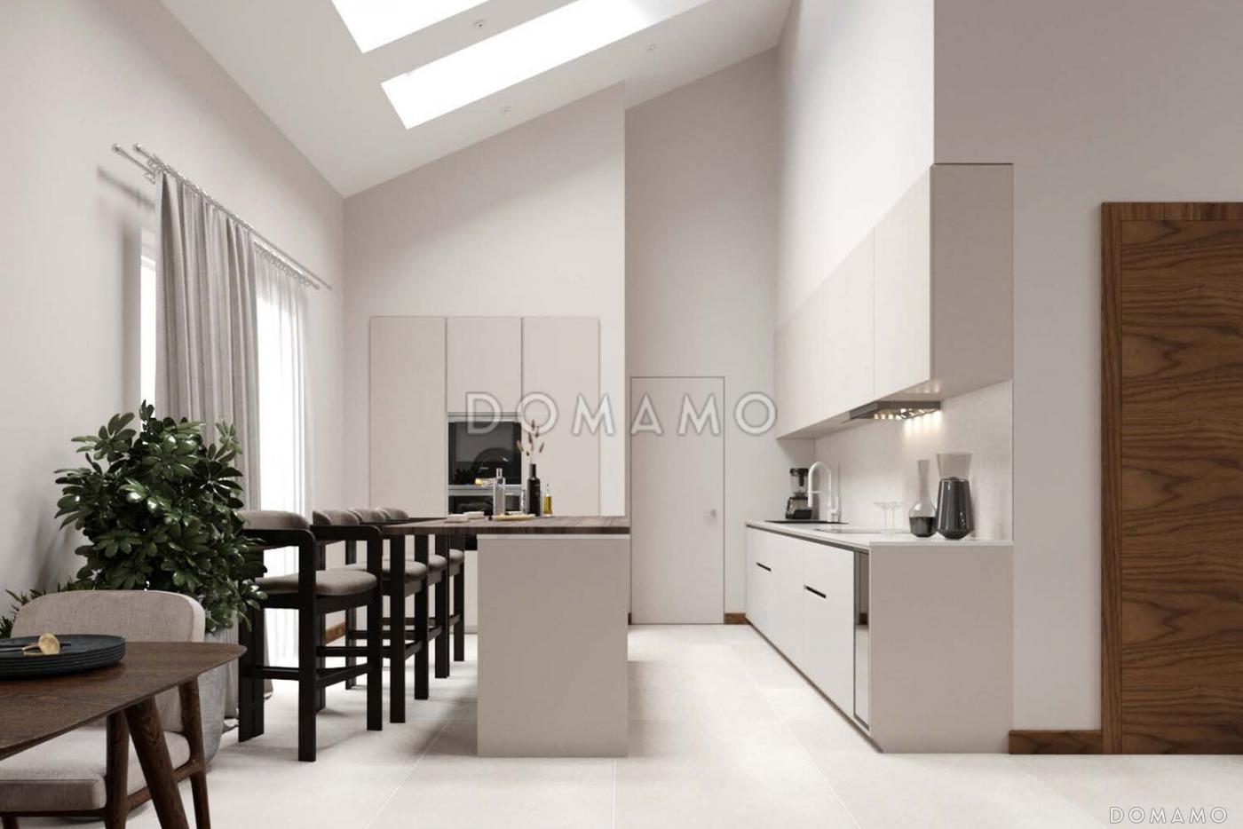 Проект дома из газобетона с сауной, 3 спальнями, террасой барбекю и навесом на 2 машины / 12