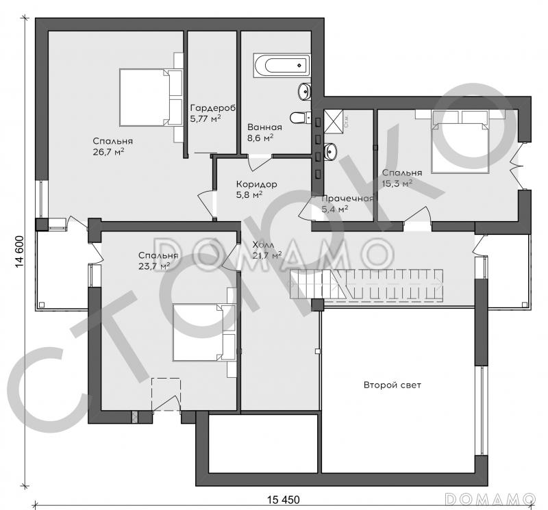 Нальда / План мансардного этажа Нальда / План мансардного этажа