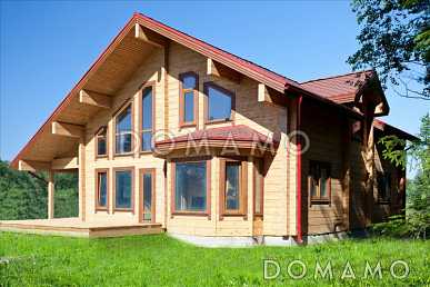 Проект деревянного дома из клееного бруса  для постоянного проживания семьи из 3-4 человек Проект деревянного дома из клееного бруса  для постоянного проживания семьи из 3-4 человек