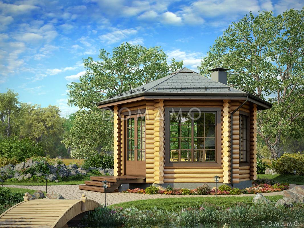 Проект небольшой, деревянной беседки для дачи / 1