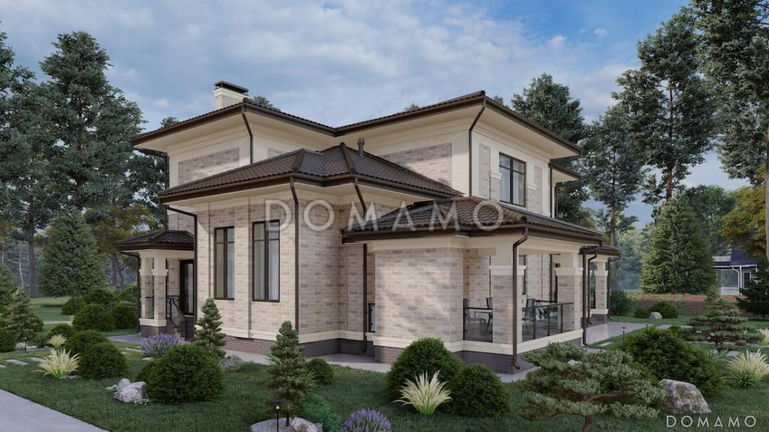 Проект большого дома с 5 спальнями, кабинетом и просторной гостиной / 4