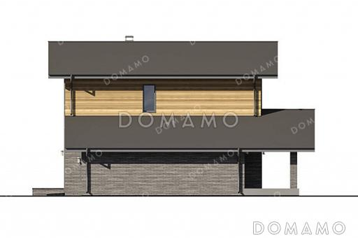 Проект двухэтажного дома с гаражом / Фасад 6