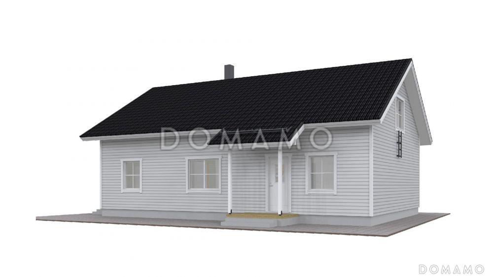 Проект каркасного дома с комнатой отдыха на втором этаже / 2